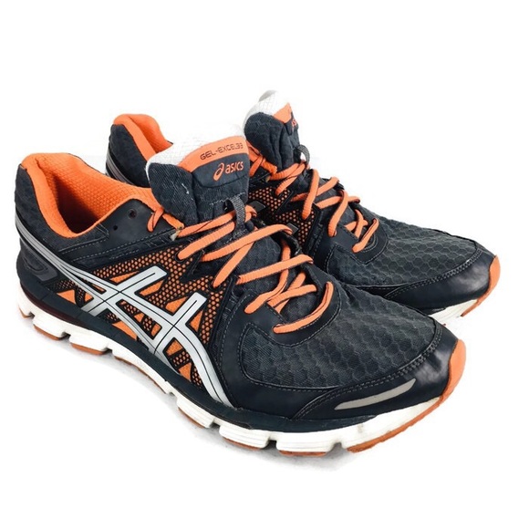 Asics Other - ASICS Gray & Orange Sneaker Shoes Size 12 1/2 GUC